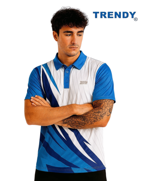 TRE Men's Collared Athleisure T-Shirt – Soft, Comfortable, and Versatile Activewear Tee - Image 2