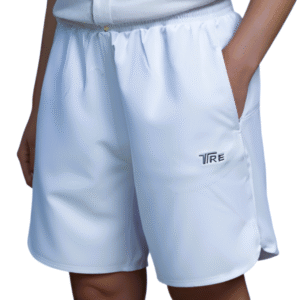 TRE Boys Dri-Fit (4-Way Stretch) Polyester Shorts – White
