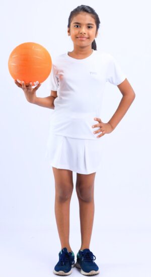 TRE Girl's / Kid's Dry Fit Sports Tennis Skirt - White