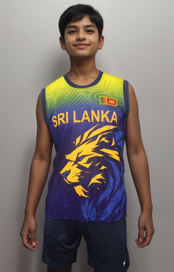 TRE Sri Lanka Cricket Tank Top for Kids – Dry Fit - Image 2