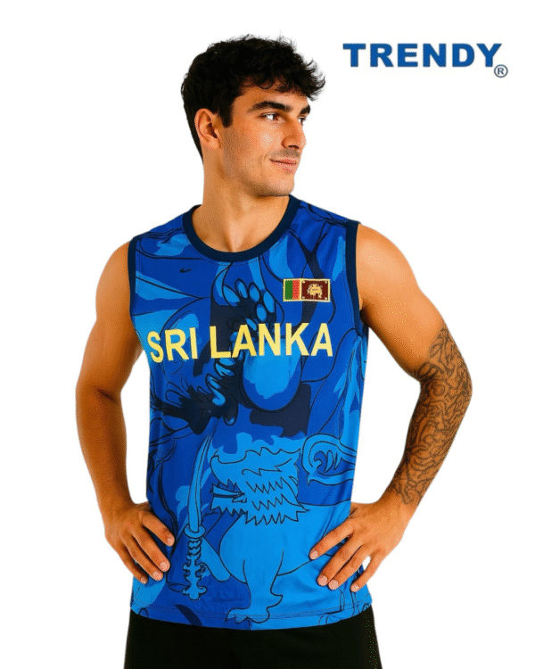 TRE Men's Sri Lanka Cricket Tank Top – Dri-Fit Performance Activewear