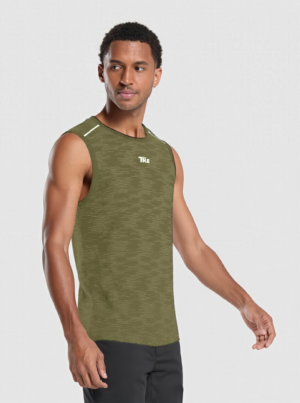 TRE Men’s Dri-Fit Performance Aero Knit Tank Top Skinnie Fit Gym Tank for workouts