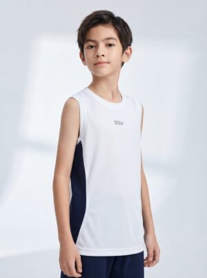 TRE Kids' Athletic Contrast-Panel Sports Tank Top