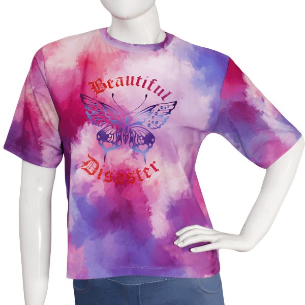 Trendy Casualwear - Women's Oversized Crop Top - Image 11