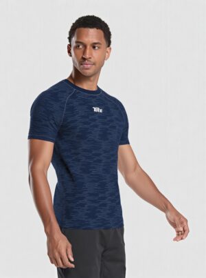 TRE Men’s Dri-Fit Performance Aero Knit Crew Neck T-Shirt | Regular Fit | Round Neck Gym Shirt