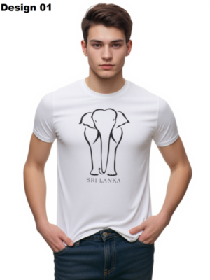 TRENDY Original Elephant T-Shirt – Unisex – White