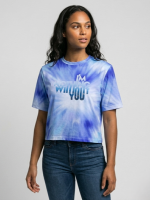 Women's tie die graphic tee in sri lanka