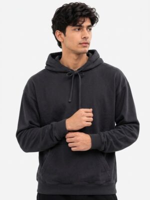 Trendy -Lightweight Performance Pullover Black Hoodie | Active & Casual Wear