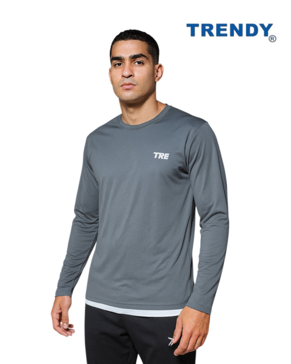 TRE Men's Dri-fit Long Sleeve Crewneck T-Shirt - Image 3