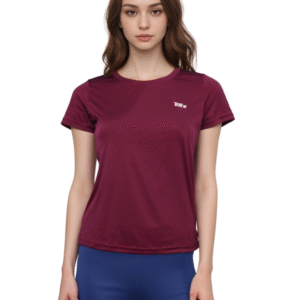 TRE Women's Crewneck Dri-Fit Polyester Sports T-Shirt – Short Sleeve