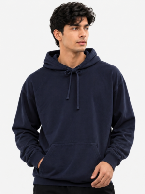 Trendy -Lightweight Performance Pullover Navy Blue Hoodie | Active & Casual Wear