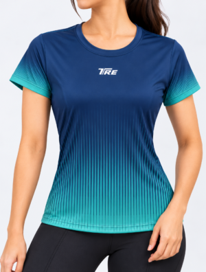 TRE Women’s Gradient Dry-Fit Sports T-Shirt | Performance Tee (Copy)