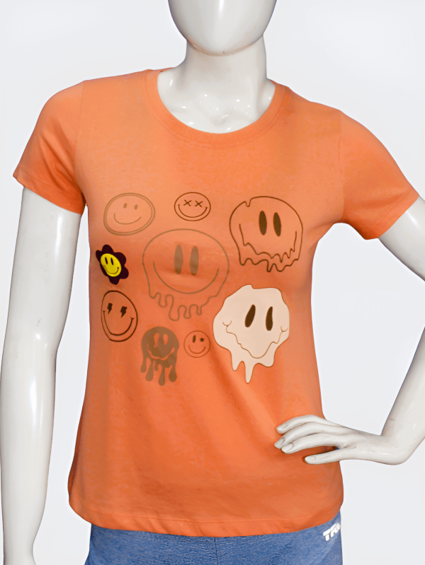 Trendy Casualwear - Women's Emoji Casual T-shirts - D-06 - Image 7