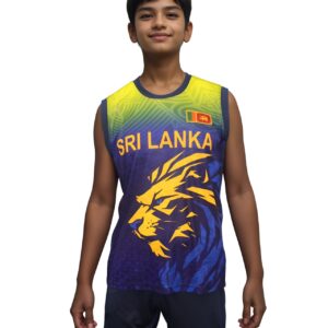 TRE Sri Lanka Cricket Tank Top for Kids – Dry Fit