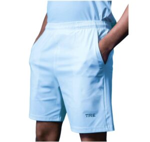 Men's White color plain short- Drifit polyester