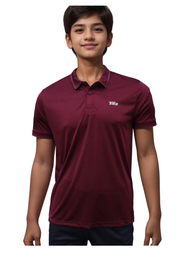 TRE Sportswear –Kid's Dri-Fit Collared Short-Sleeved T-Shirt