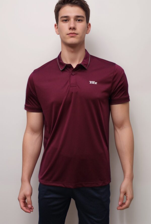 TRE Sportswear - Dri-Fit Collared Short-Sleeved T-Shirt - Image 2