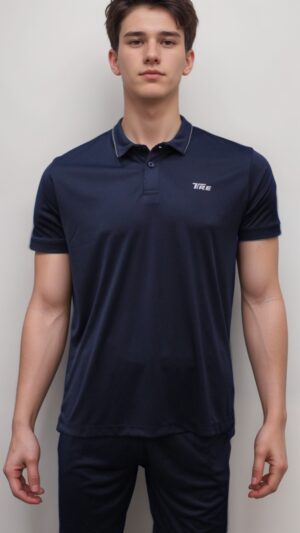 TRE Sportswear - Dri-Fit Collared Short-Sleeved T-Shirt