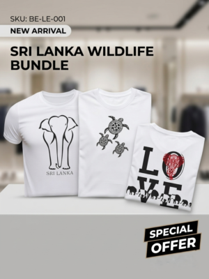 Sri Lanka Souvenir T-shirts - Wildlife - Tourist | Gift Bundle | Value Offer in Sri Lanka | Ceylon