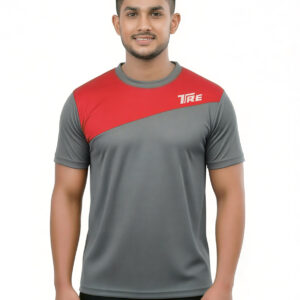 TRE Men’s Dri-Fit Sports | Athleisure Crew Neck T-Shirt for Gym | Training | Running