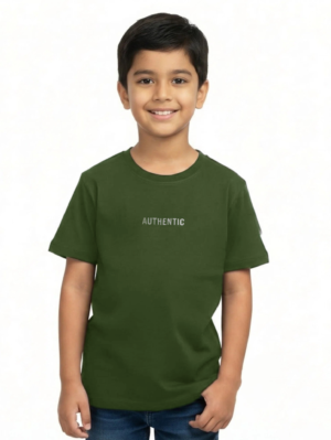 Trendy Kids | Boys 100% Cotton Eco-Friendly Authentic Crew Neck | Round Neck Oversized T-Shirt