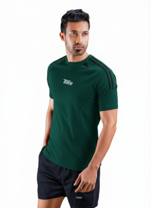 TRE Men’s Dri-Fit Sports T-Shirt for Gym & Training