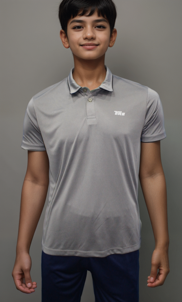 TRE Sportswear –Kid's Dri-Fit Collared Short-Sleeved T-Shirt - Image 3